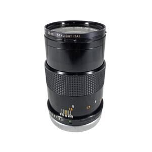 CANON FD 135MM F3.5 S.C. BLACK PRIME LENS W/ VIVITAR 55MM FILTER JAPAN VINTAGE